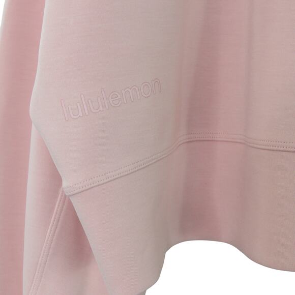 Lululemon Perfectly Oversized Cropped Crew Softstreme Pink Mist Sweatshirt 8 - Picture 9 of 9